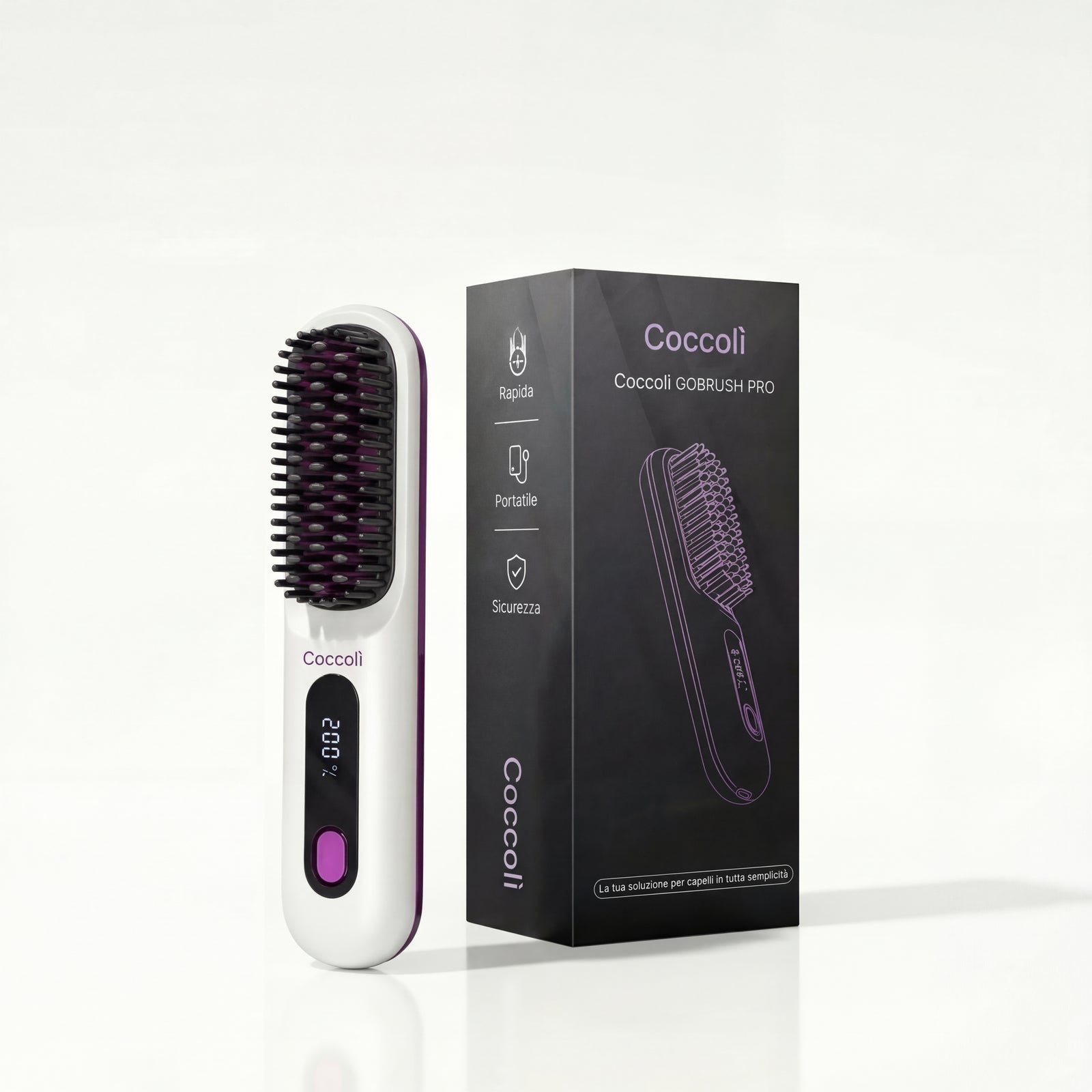 Brosse Coccolì pour Cheveux Courts